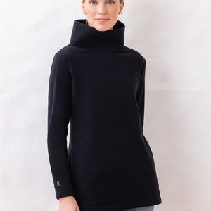 NWOT Dudley Stephens Cobble Hill Top Black Large French Terry